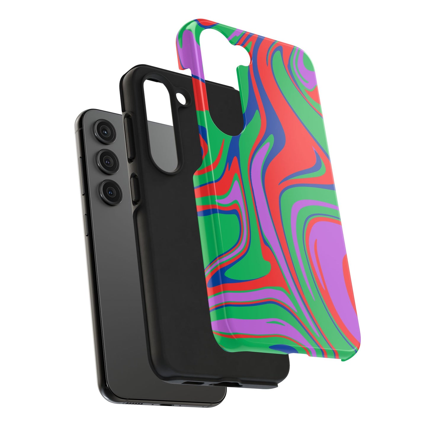 Colorful Zebra Print Phone Case with Bold Design - Paragon Prints
