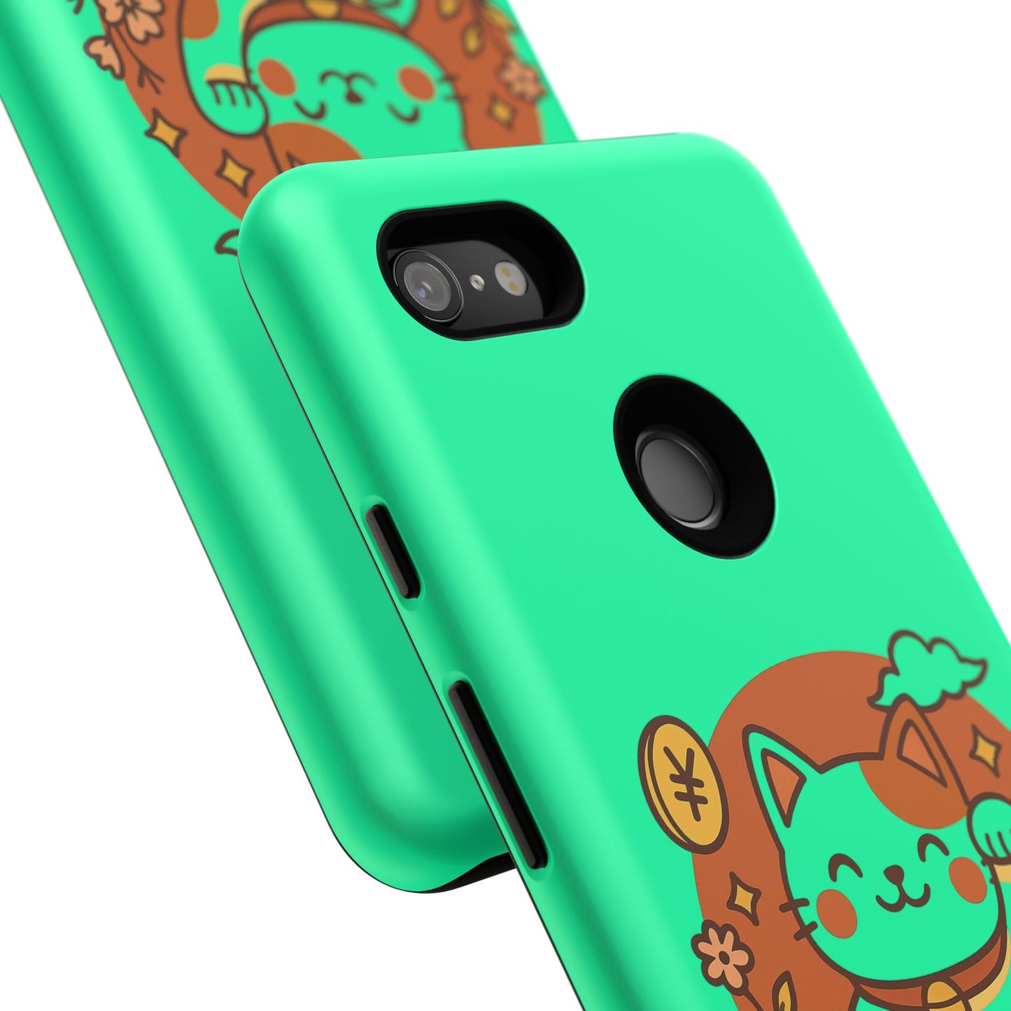Japanese Kawaii Lucky Cat Protective Phone Case - Paragon Prints