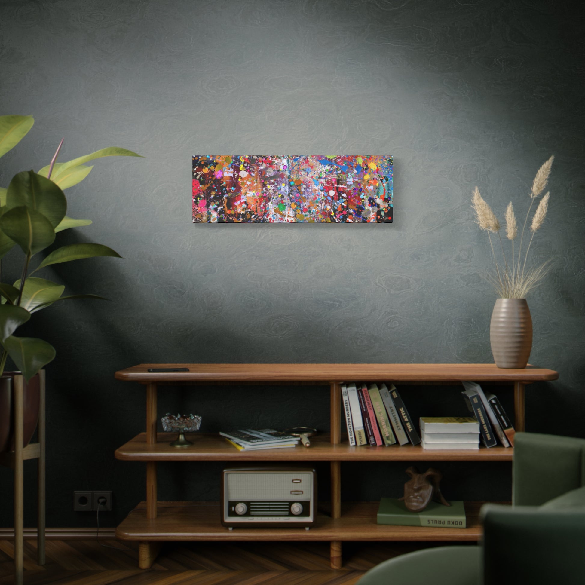 Neon Explosion Abstract Art Canvas Print - Paragon Prints