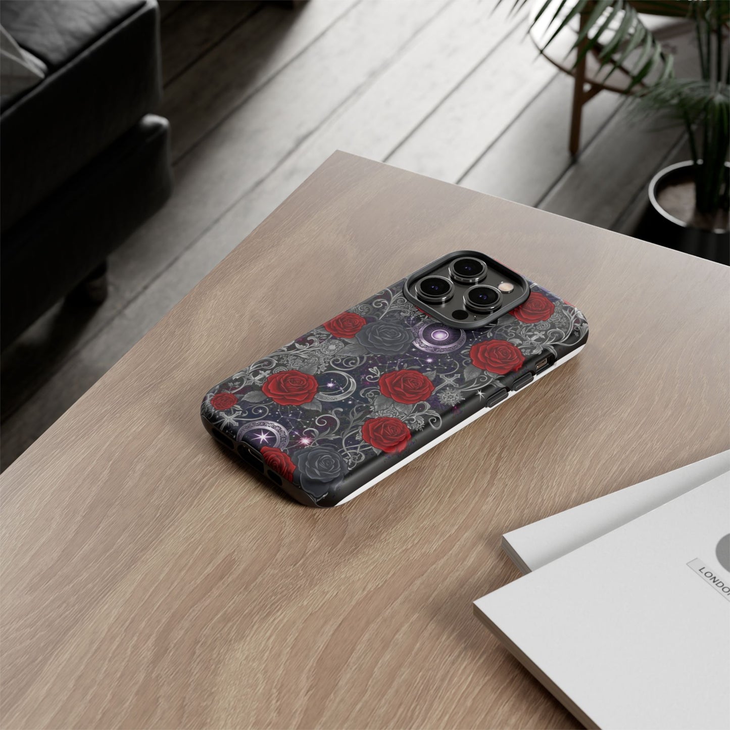 Dark Gothic Red Roses Matte Tough Phone Cases - Paragon Prints