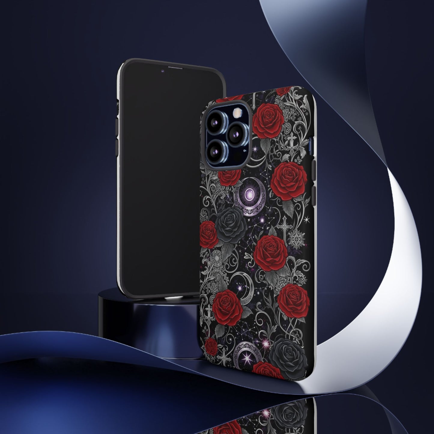 Dark Gothic Red Roses Matte Tough Phone Cases - Paragon Prints