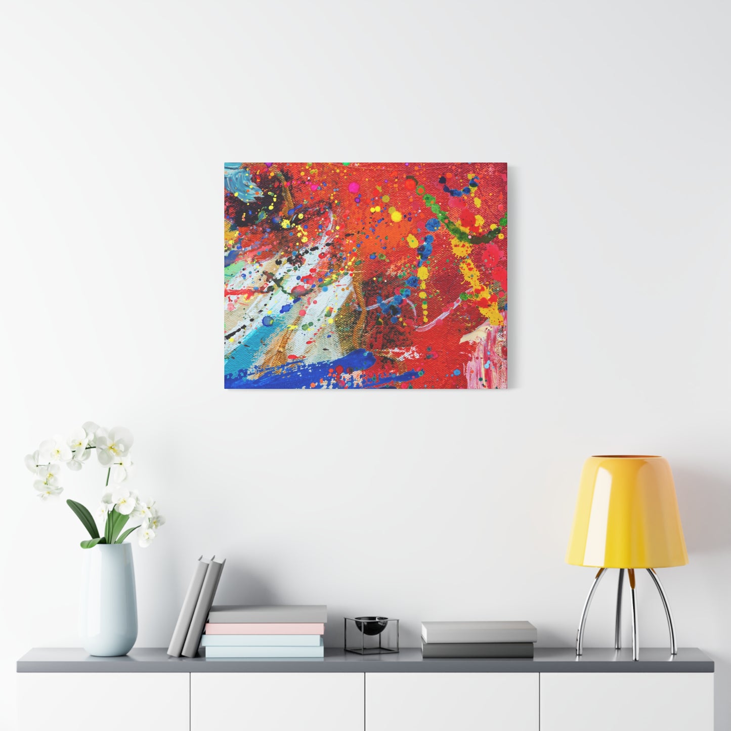 Spectrum In Motion Chaotic Abstract Art Canvas Print - Paragon Prints
