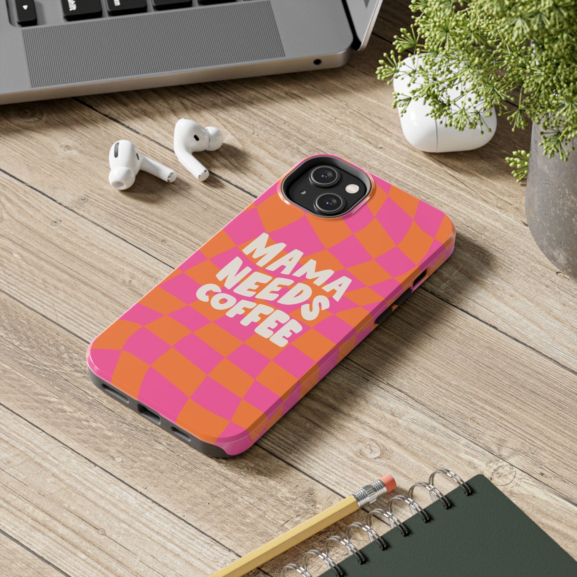 Mama Needs Coffee Funny Tough Phone Case - Paragon Prints