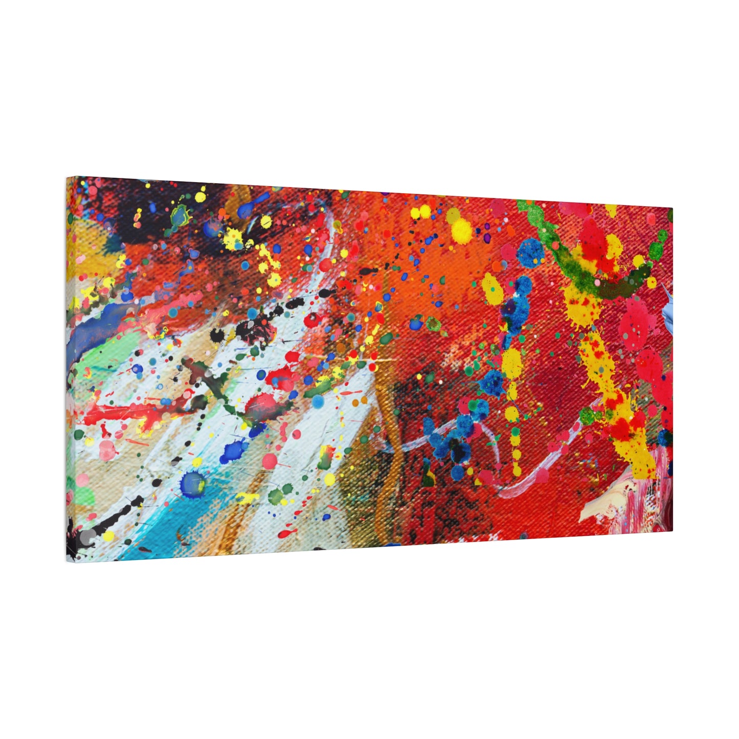 Spectrum In Motion Chaotic Abstract Art Canvas Print - Paragon Prints