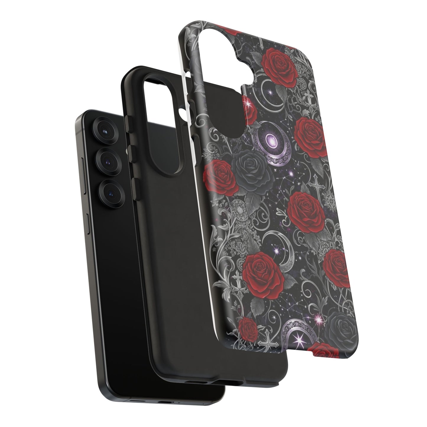 Dark Gothic Red Roses Matte Tough Phone Cases - Paragon Prints