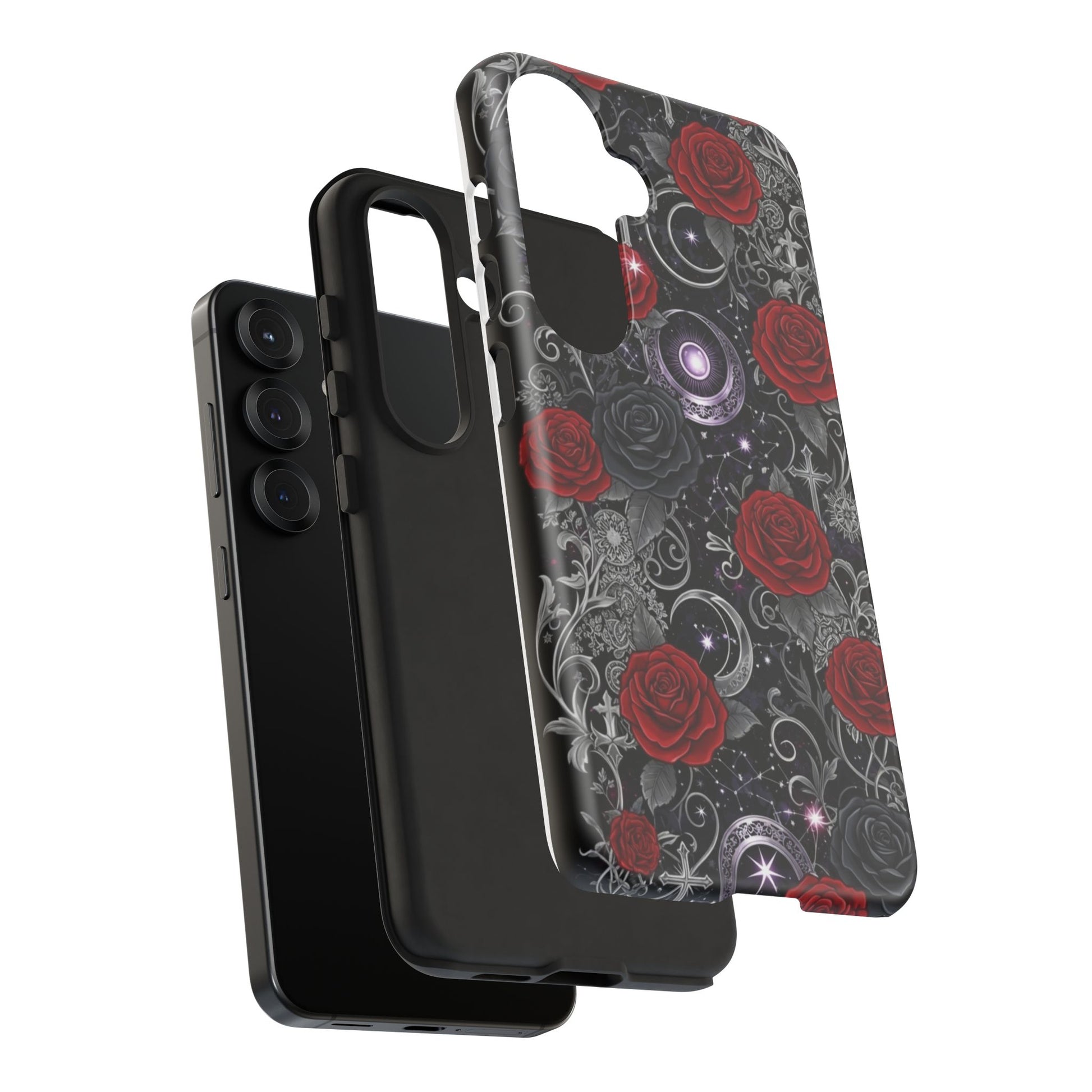Dark Gothic Red Roses Matte Tough Phone Cases - Paragon Prints