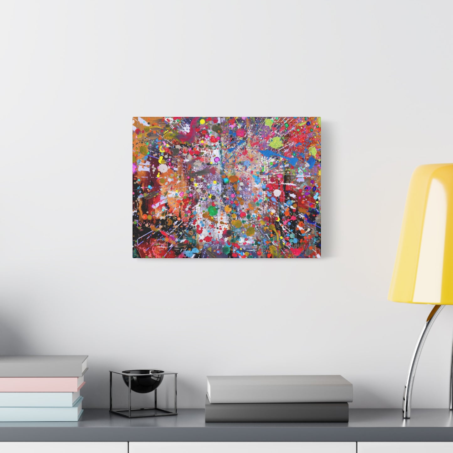 Neon Explosion Abstract Art Canvas Print - Paragon Prints