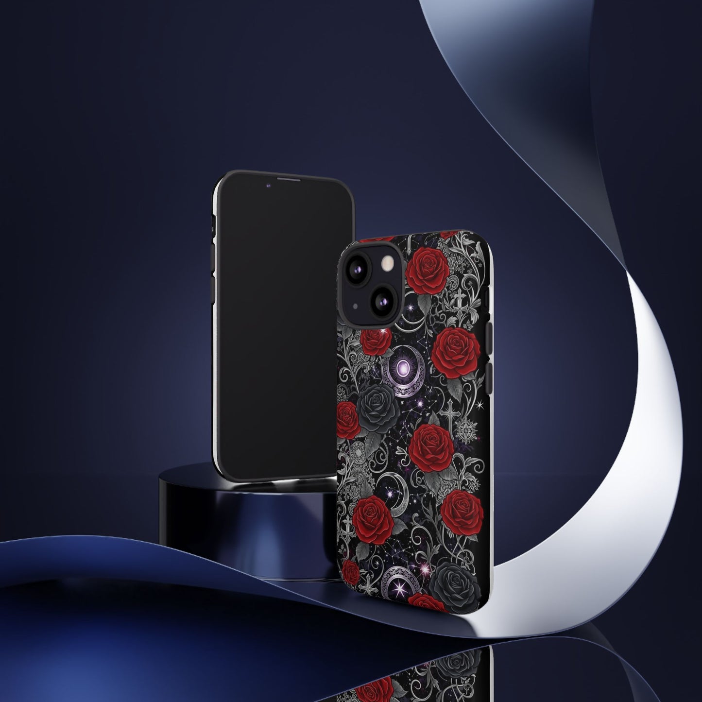 Dark Gothic Red Roses Matte Tough Phone Cases - Paragon Prints