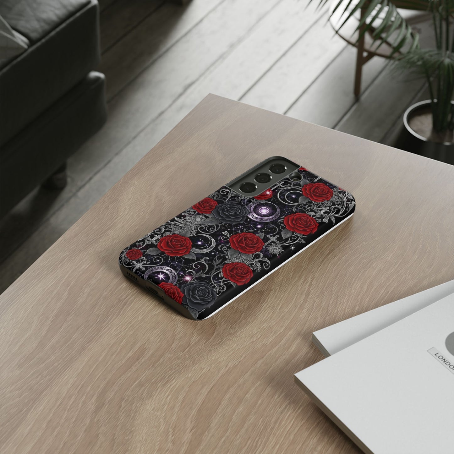 Dark Gothic Red Roses Matte Tough Phone Cases - Paragon Prints