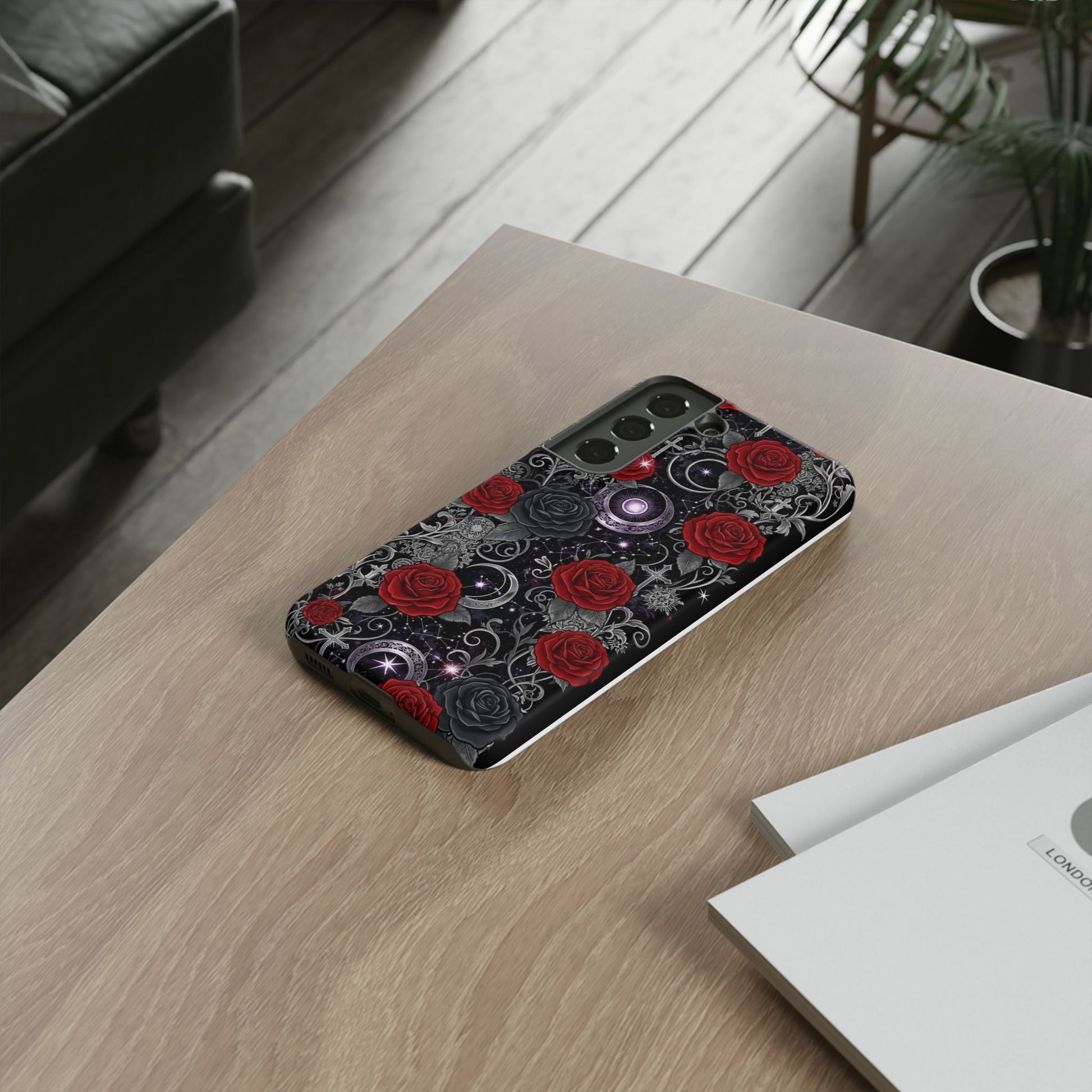Dark Gothic Red Roses Matte Tough Phone Cases - Paragon Prints