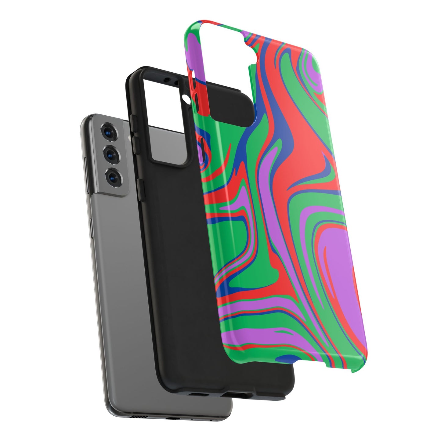 Colorful Zebra Print Phone Case with Bold Design - Paragon Prints