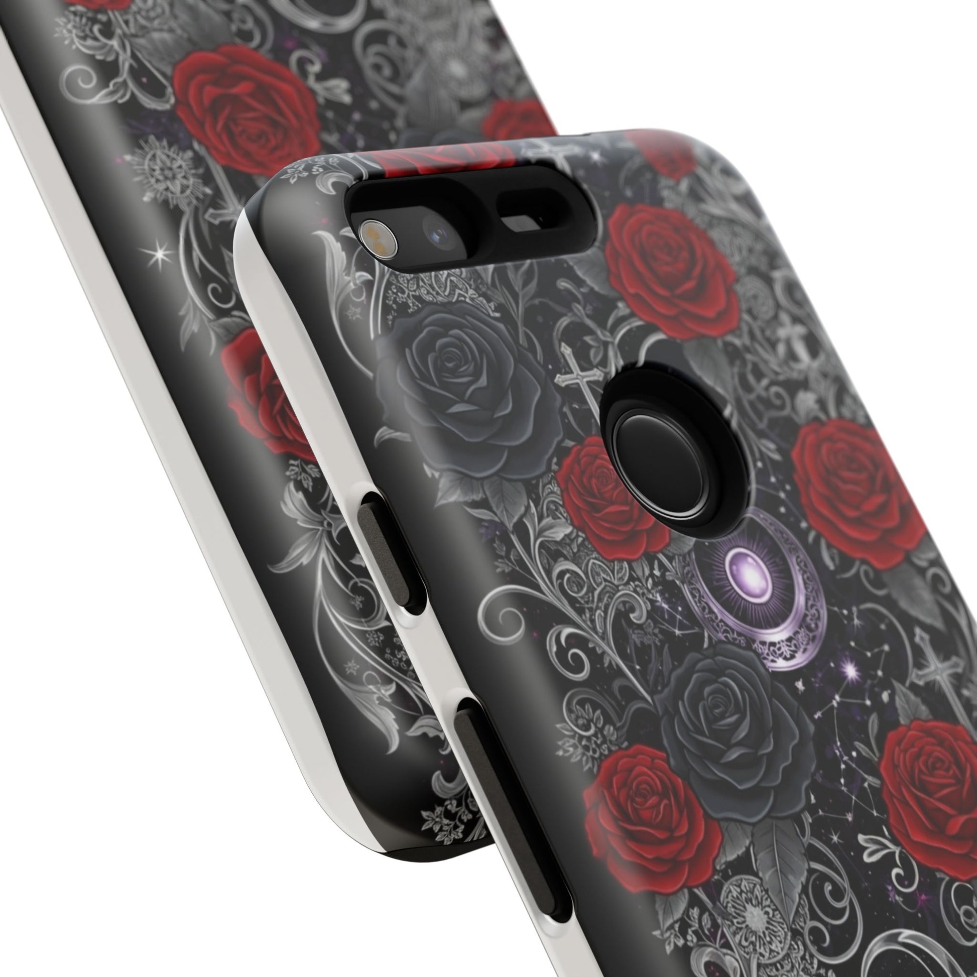 Dark Gothic Red Roses Matte Tough Phone Cases - Paragon Prints