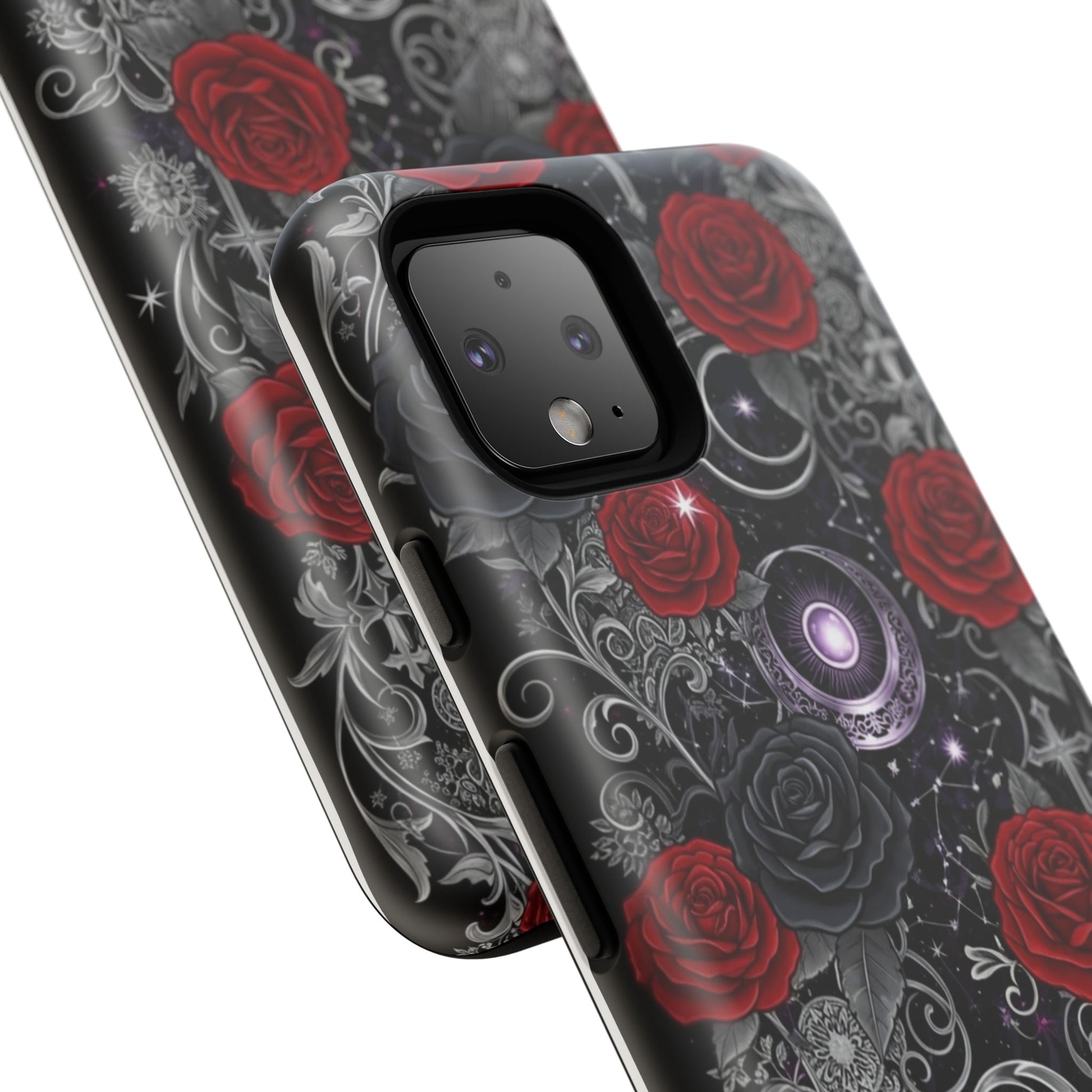 Dark Gothic Red Roses Matte Tough Phone Cases - Paragon Prints