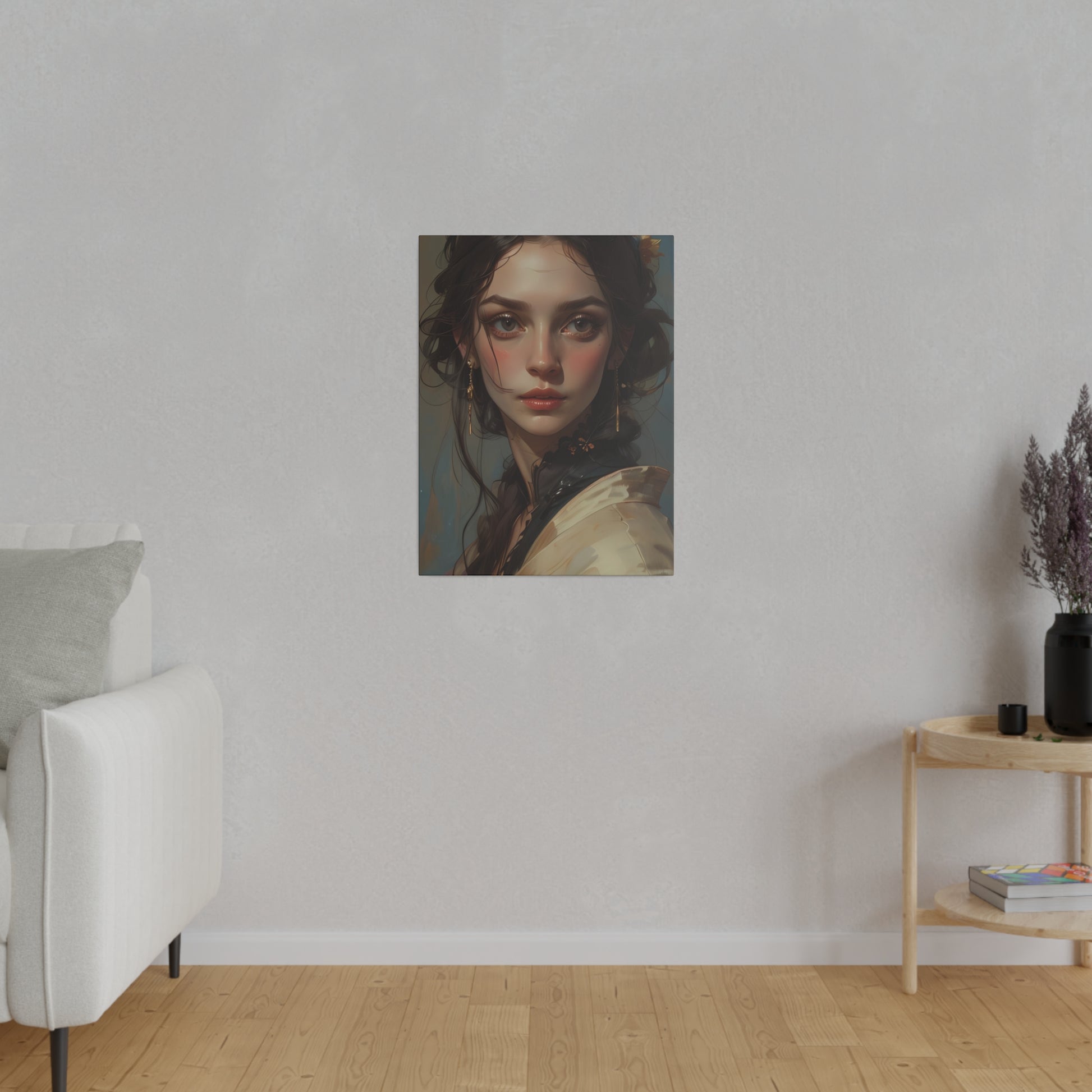 Classical Woman Portrait Canvas Print Art - Paragon Prints