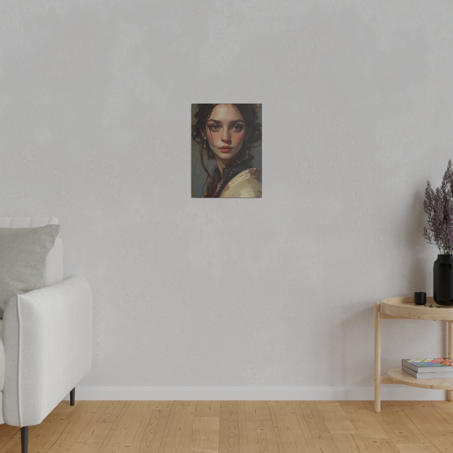 Classical Woman Portrait Canvas Print Art - Paragon Prints