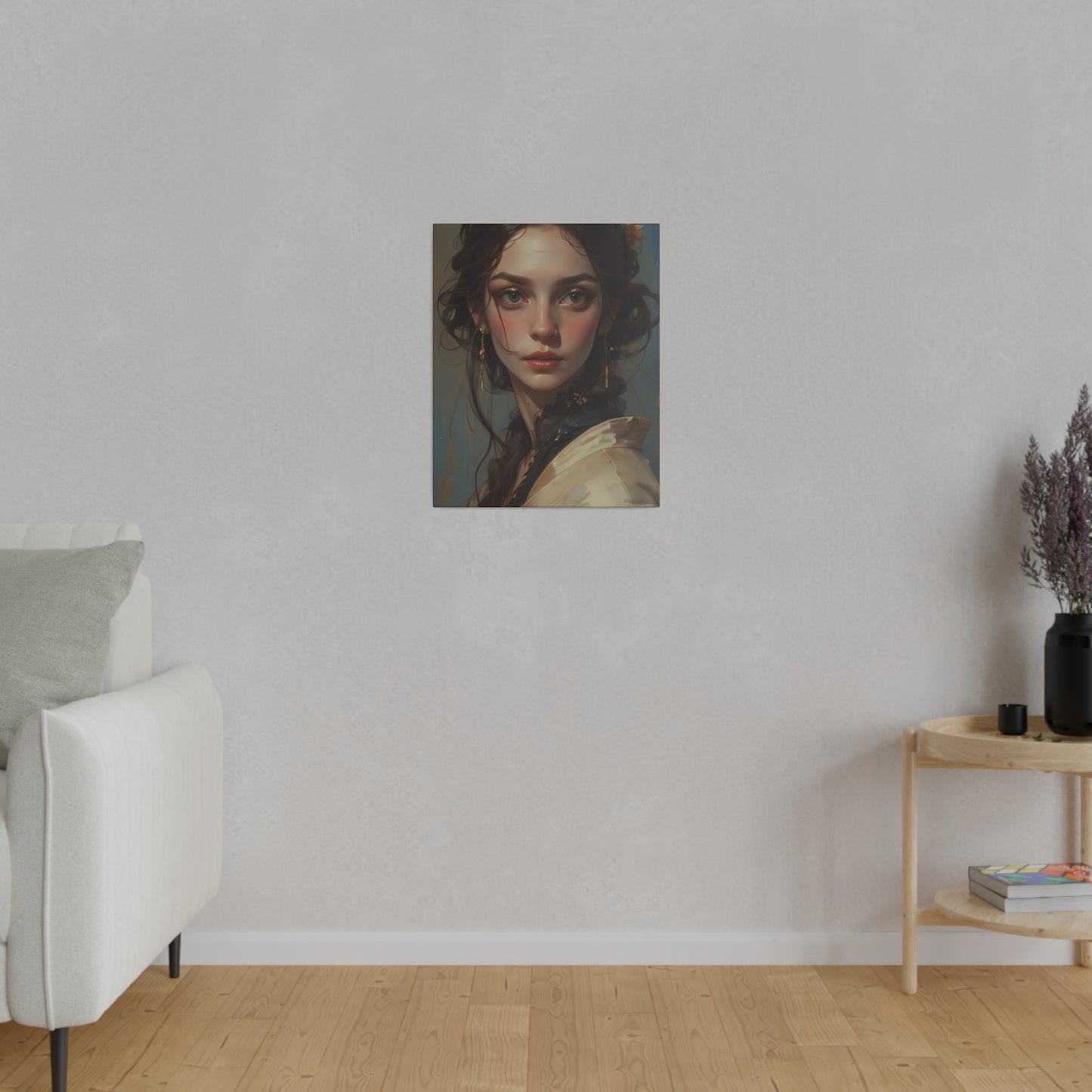 Classical Woman Portrait Canvas Print Art - Paragon Prints