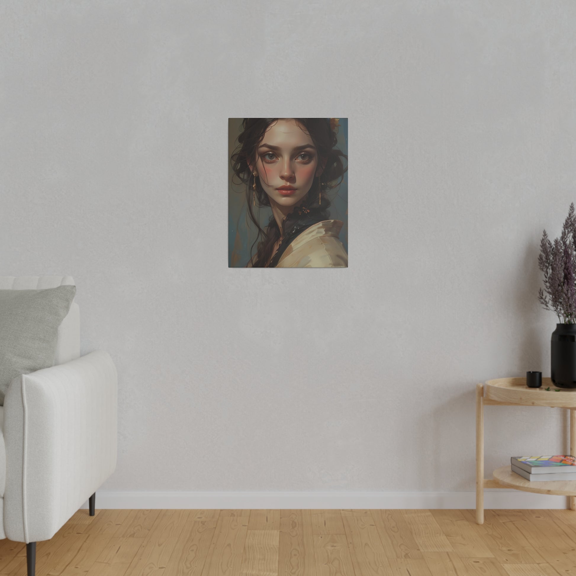 Classical Woman Portrait Canvas Print Art - Paragon Prints