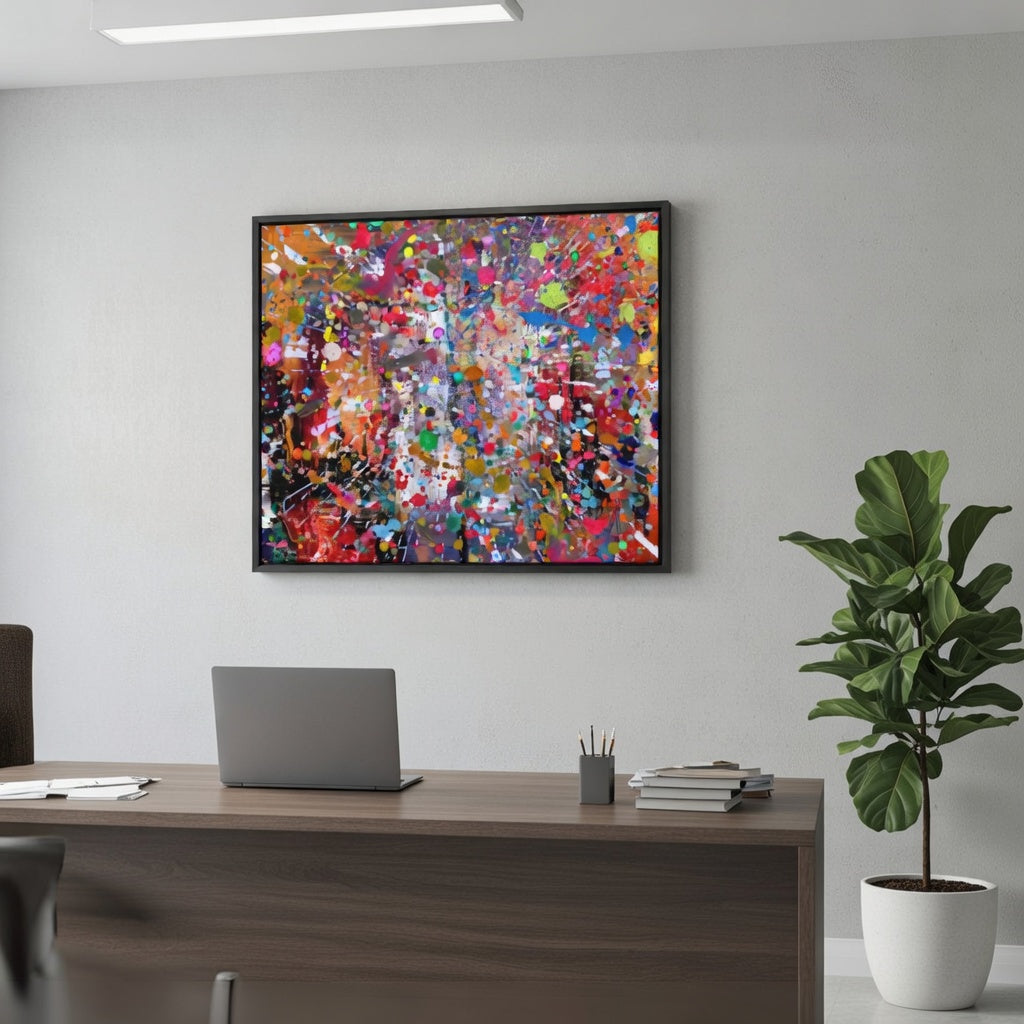 Chaotic Explosion Abstract Art Canvas Print - Paragon Prints